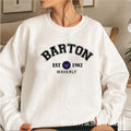 Autumn and Winter Sweatshirt for Women Thickened Letter Printed Round Neck Sweatshirt Plus Thin Velvet Sweatshirt for Women Casual Loose