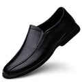 2023 autumn new men's loafers fashionable all-match breathable comfortable wide surface leather shoes for middle-aged work shoes