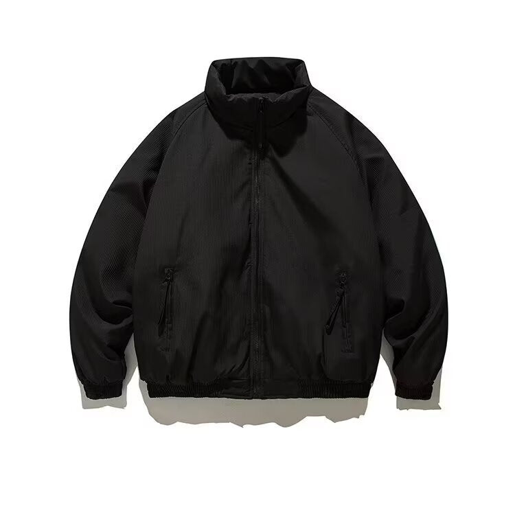 Japanese Vintage Tooling Trend Men's and Women's Loose Vertical Collar Short Cotton-padded Coat Winter Men's American Army Green Cotton Coat Jacket