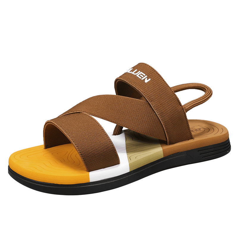 Sports High-Looking, Soft-Soled, Water-Resistant Men's Summer Cross-Border Sandals, Men's Driving Beach Shoes, Trendy Outdoor Wear, Lightweight Sandals