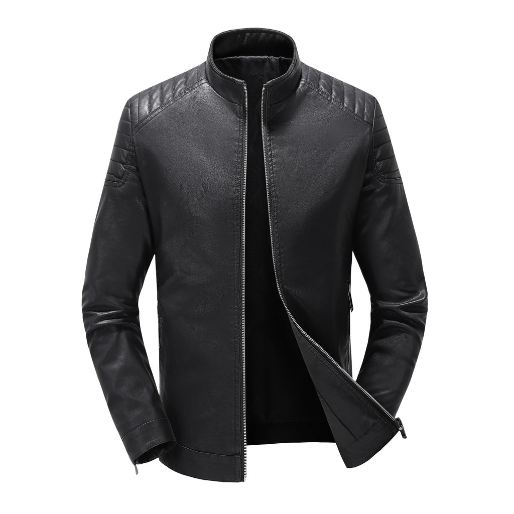Spring and Autumn High-end Counter Leather Men's Top Leather Biker Clothing Leather Jacket Thin Coat Men