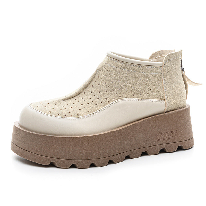 Thick-Soled Loafers 2026 Summer New Trendy Breathable Comfortable Versatile Casual Shoes for Women