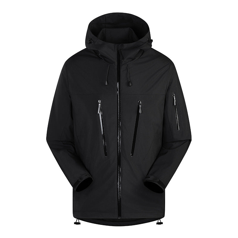 Niaojia Outdoor Jacket, Year of the Dragon Limited Waterproof and Windproof Men's and Women's Trendyy Jacket with Heat-Sealed Rubber