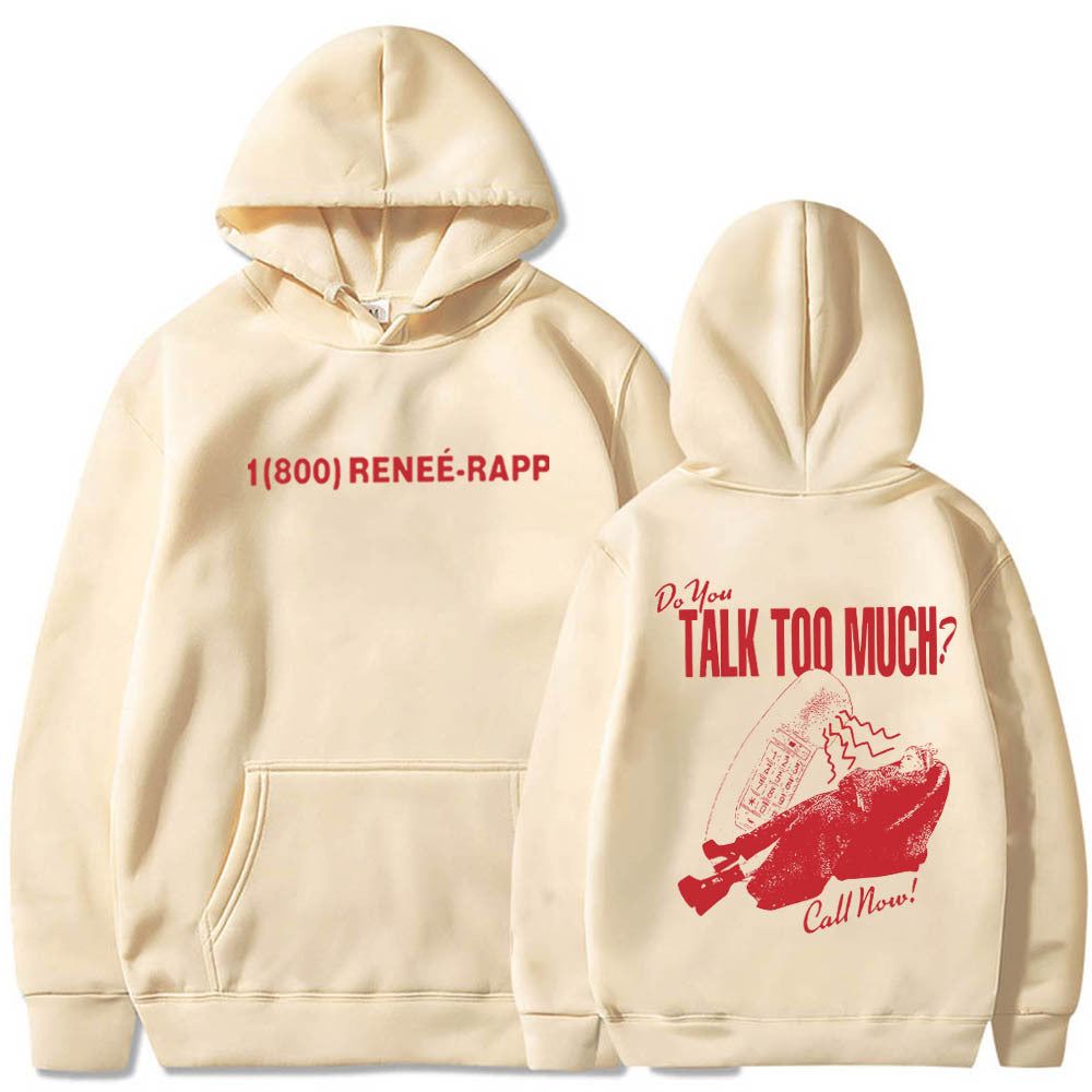 Reneé Rapp Talk Too Much Hoodie Merch Gift for Reneé Rapp