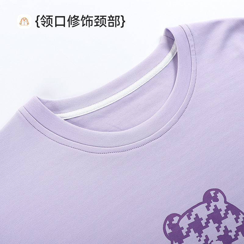Pajamas for Women New Double-Sided Cotton Pajamas Fashionable Round Neck Long Sleeves with Chest Pads Hooded Women's Home Wear Set