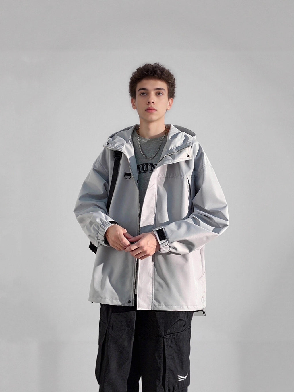 Men's American Windproof Jacket Men's Spring and Autum 2025 New Outdoor Functional Workwear Assault Jacket Tops