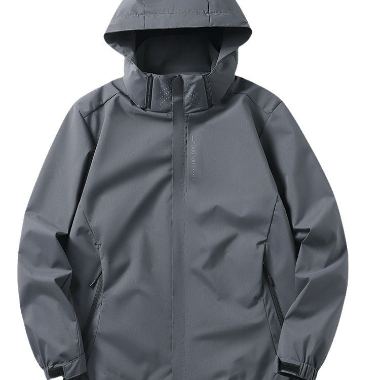 Jackets for Men and Women, Versatile Jackets for Couples, Windproof, Waterproof and Windproof, Removable Outdoor Mountaineering Jackets with Logo