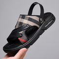 Sandals Men's 2023 New Summer Height-increasing Air Cushion Sports Non-slip Soft Bottom Outdoor Dual-use Beach Sandals and Slippers for Men