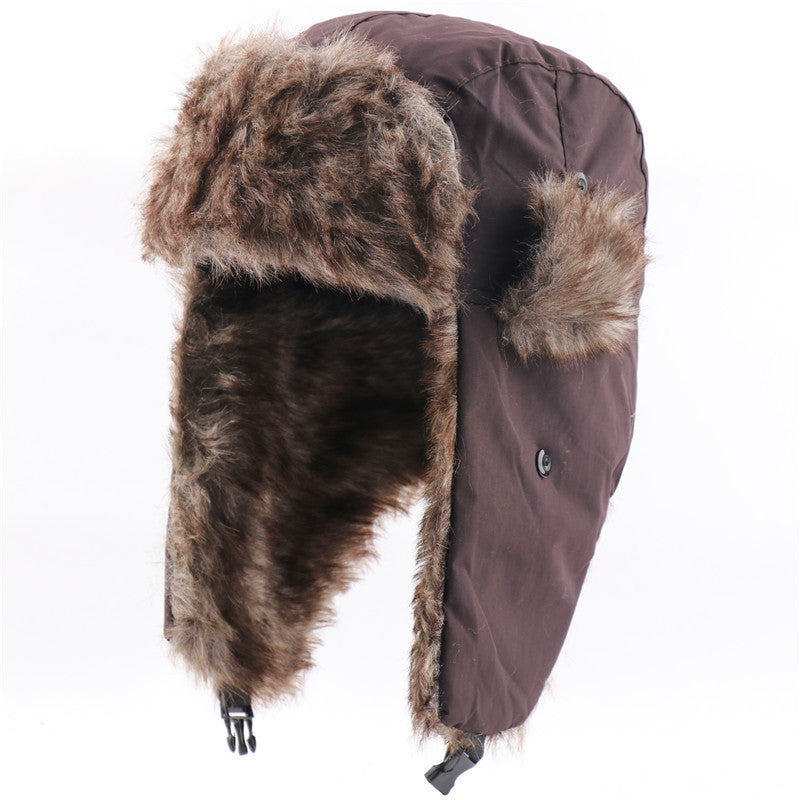 Autumn and Winter Camouflage Lei Feng Hats for Men and Women, Outdoor Cycling Windproof and Cold-Proof Ski Hats, Thickened Ear Protection Hats, Cross-Border