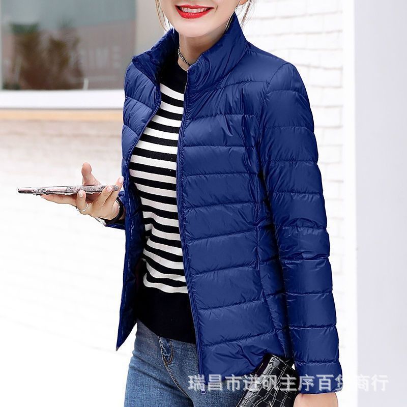 2024 autumn and winter new high-end autumn and winter cotton-padded jacket women's solid color plus size thick warm fashion jacket coat