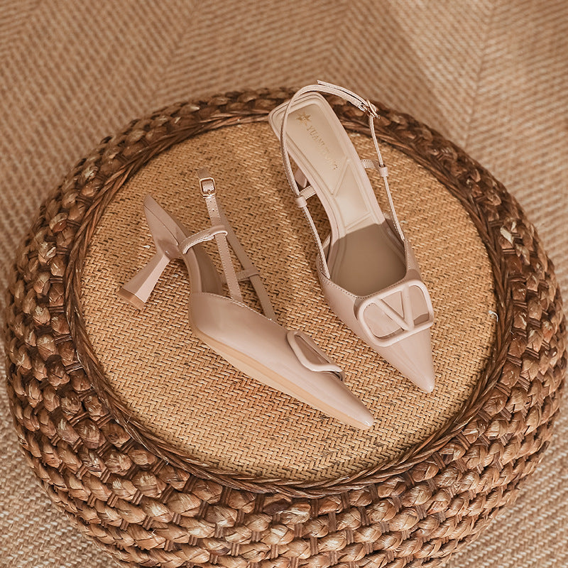 Grape Mom High Heels Women's Stiletto High-End Fashion Shoes Women's Sandals Women's Fashion Women's Shoes 2025 Spring and Summer