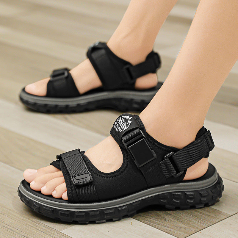 Sandals Men's Summer New All-match Casual Driving Outdoor Sandals Dung-feeling Non-slip Wear-resistant Sports Beach Shoes
