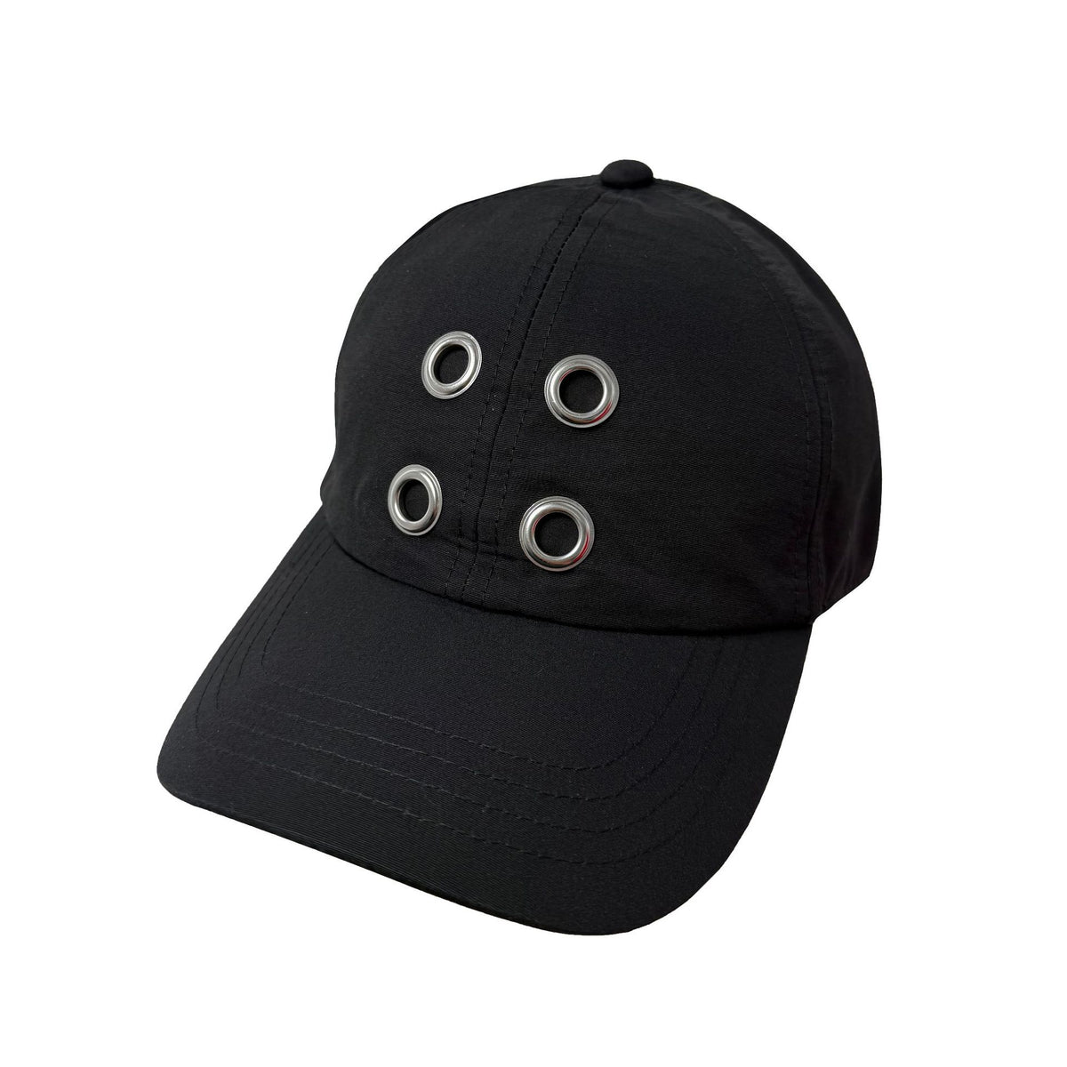 Hats for Men and Women, New Style, Dark Street Fashion, Sunshade, Unique Perforated Metal Buttonhole Baseball Cap