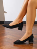French High-End Thick-Heeled High-Heeled Shoes, Popular Summer Style, Comfortable Stewardess Shoes for Women Who Stand for a Long Time Without Getting Tired, Professional Work Shoes for Women