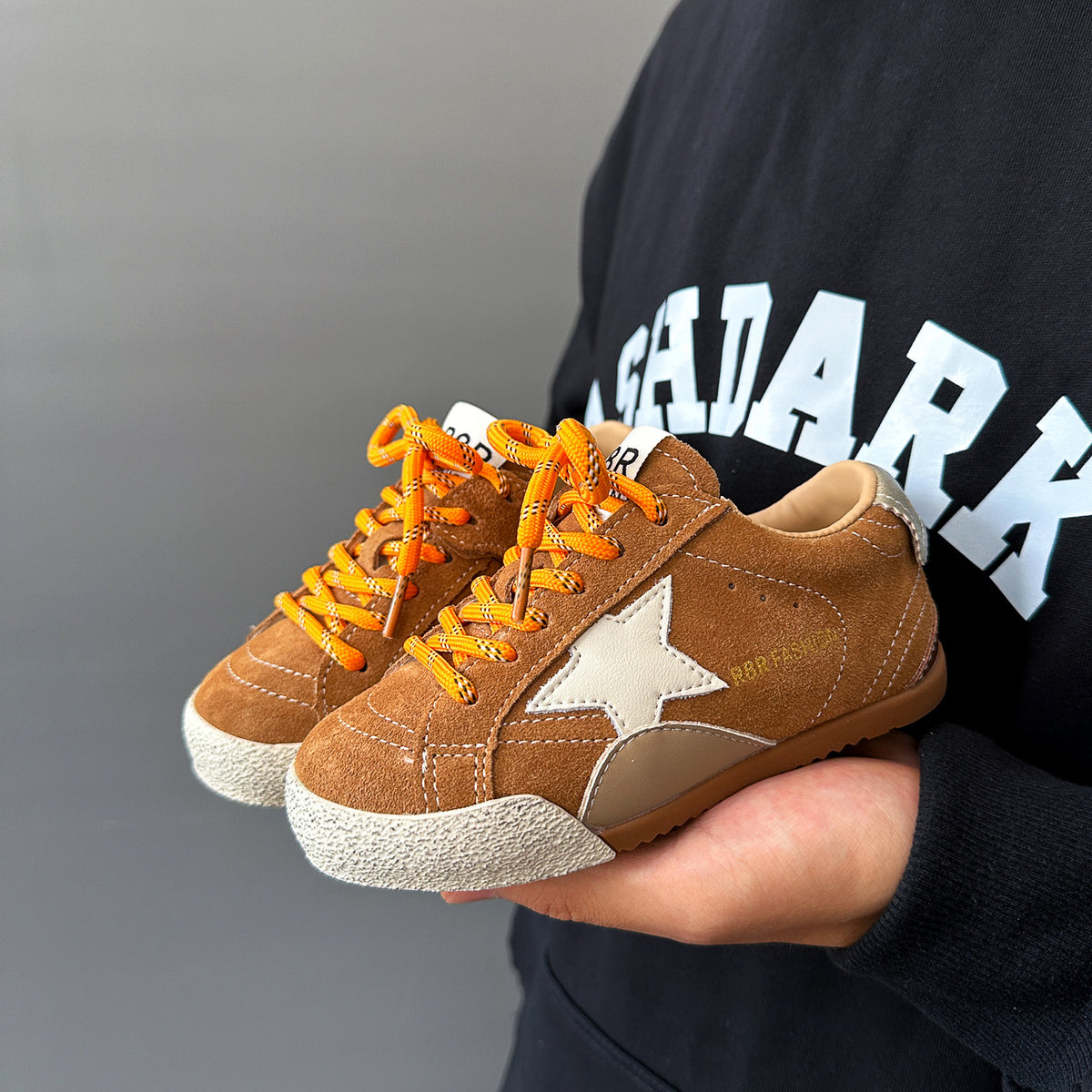 Korean Style Children's Trendy Star Sneakers Boys' Spring and Autumn Casual Shoes Big Kids' Training Shoes Girls' Sneakers