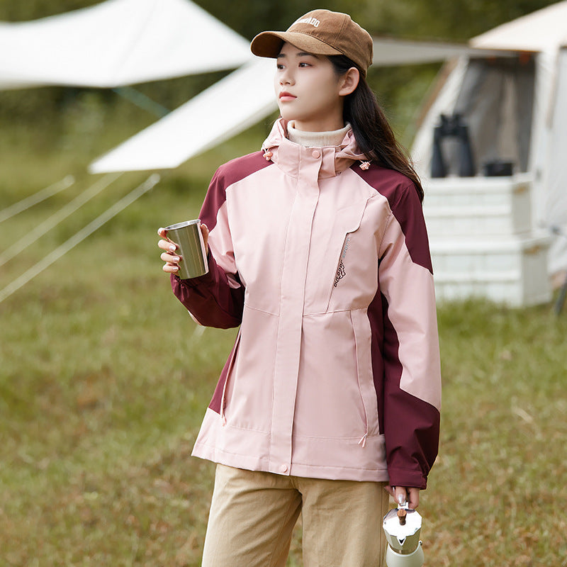 Mountain-Style Autumn and Winter Jackets for Men and Women, Single-Layer Couple Windproof and Waterproof Outdoor Trendy Brand Jackets, Mountaineering Clothing