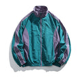 Japanese Retro Youth Trendy Outdoor Functional Style Color-Blocking Stand Collar Waterproof Jacket Men's Autumn Sports Coat