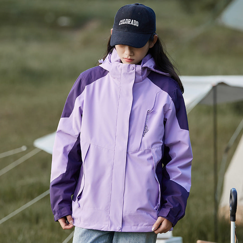 Mountain-Style Autumn and Winter Jackets for Men and Women, Single-Layer Couple Windproof and Waterproof Outdoor Trendy Brand Jackets, Mountaineering Clothing