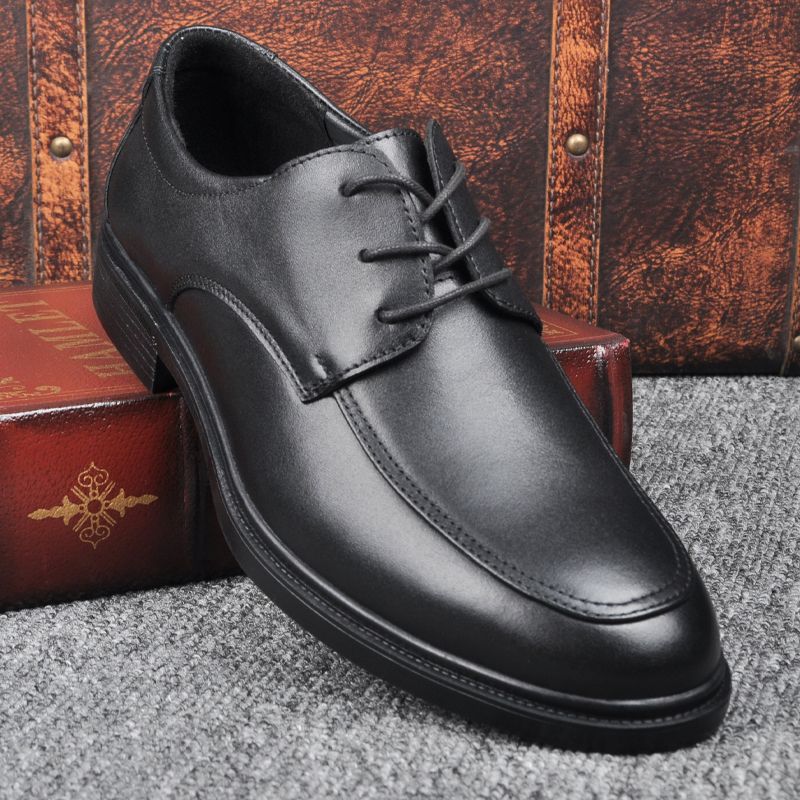 2025 New Summer Casual Leather Shoes, Soft Sole, Business Formal Wear, Wear-Resistant, Non-Slip, Fashionable and Versatile, Men's Shoes for Work