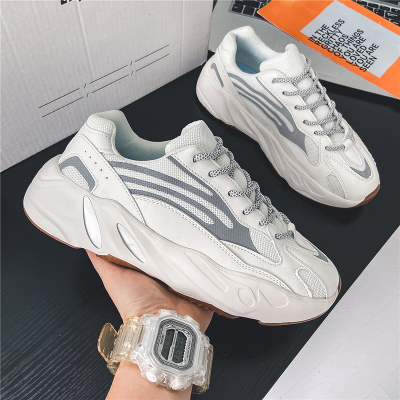Torre Shoes Men's New Coconut 700 Men's Shoes Men's Trendy Mesh Breathable Casual Running Sneakers