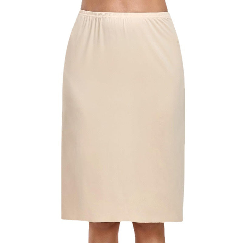 European and American Summer New Women's Anti-transparent Modal Inner Petticoat plus size Thin Skirt Anti-light Elastic Base Skirt