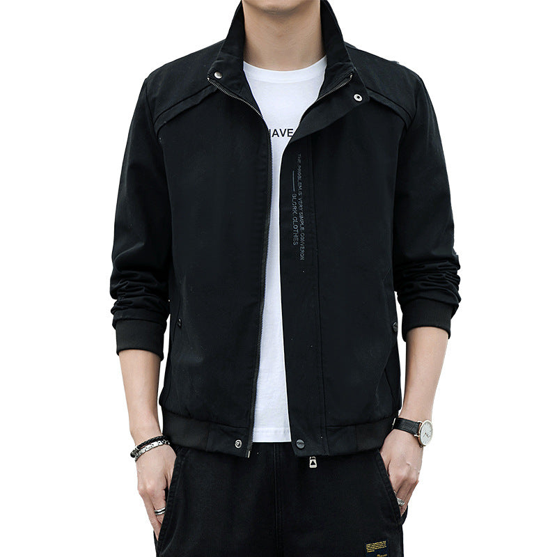 Jacket Coat High-end Sense Men's Fashion Spring and Autumn Coat Men's Casual Sports All-match Collar Korean Fashionable Workwear