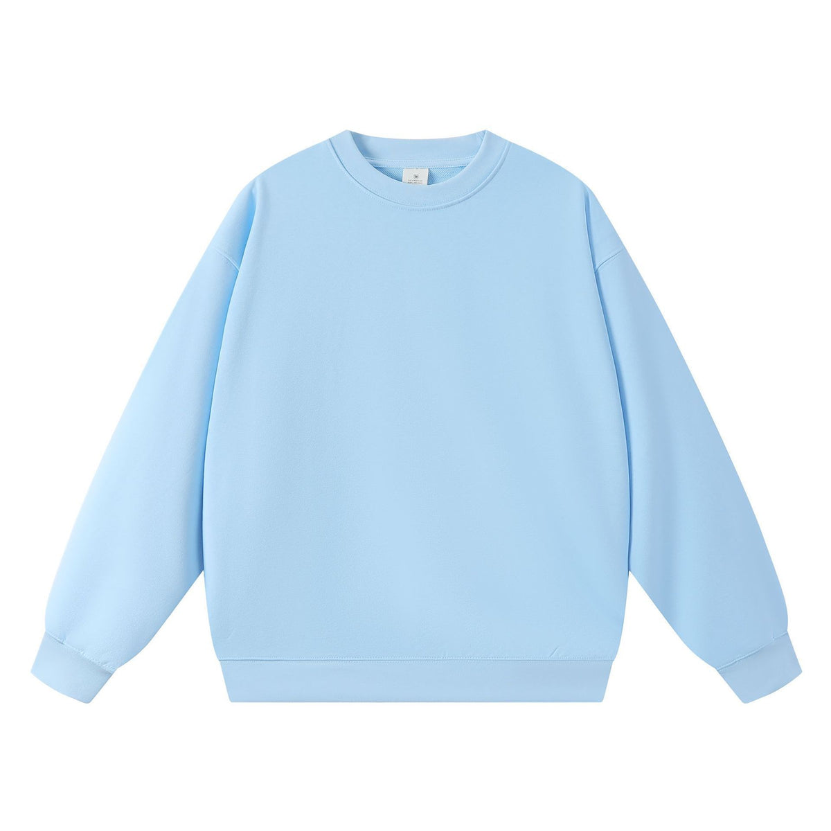 Trendy Brand Heavyweight 400g Terry Crewneck Sweatshirt Couple Pullover Autumn and Winter Thickened Coat Solid Color Loose Unisex Top