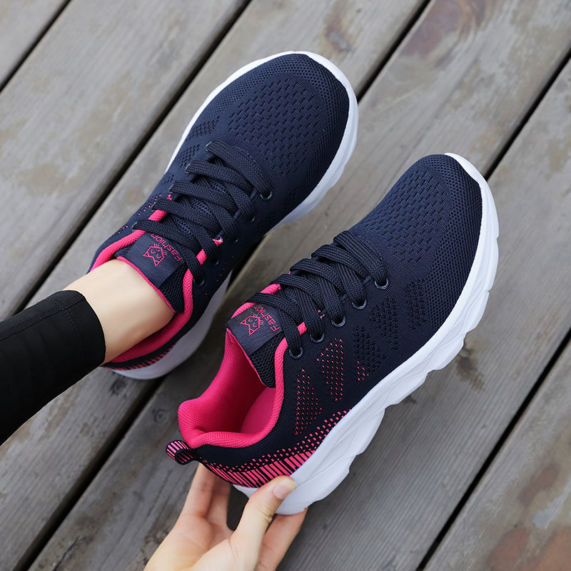 Sports Shoes for Women, Autumn Breathable Mesh, Middle-Aged and Elderly Mothers' Running Soft-Soled Walking Shoes for the Elderly