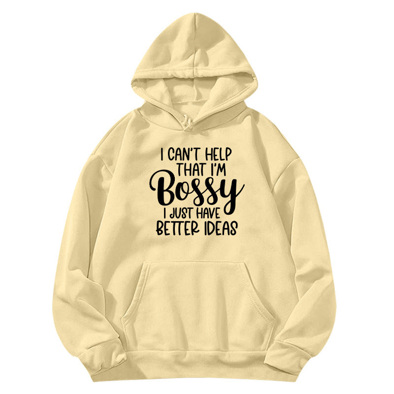 bestter ideas printed hooded hoodie autumn and winter European and American women's jacket coat foreign trade cross-border