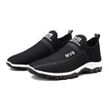 2025 Foreign Trade Wholesale Cross-Border Large Size Spring and Summer Black Casual Shoes Lazy Slip-On Mesh Sports Work Men's Shoes