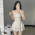 Swimwear Women's 2025 New High-end Sense Conservative Girl's Floral Slim-fit Slim-fit Hot Spring Vacation Swimwear