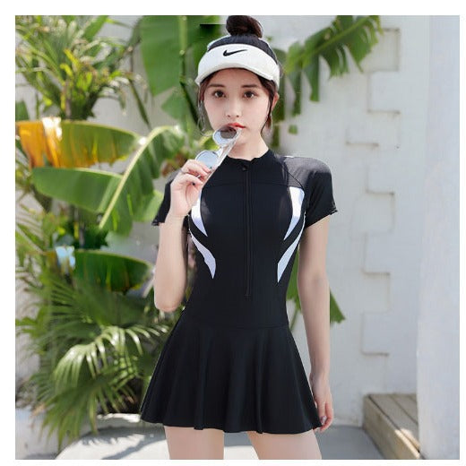 Swimwear Women's High-end Sense Explosions Fashion Slim Swimwear Swimming Pool Special Belly Covering Skirt Swimwear
