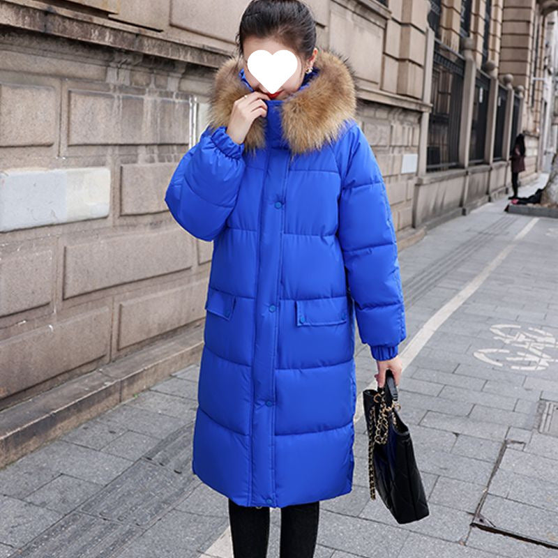 Women's Long Cotton Coat, Popular Style, Slimming, Petite Size, Trendy Ins Style, Winter 2025 New Women's Cotton Jacket