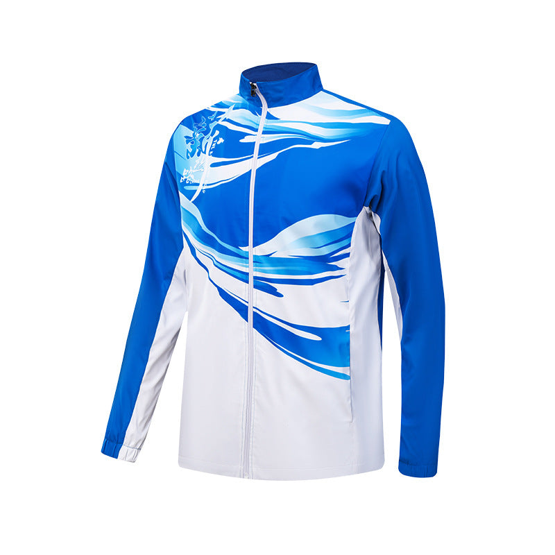 Sports windbreaker men and women students long sleeve custom sportswear wholesale sports class clothes group clothes coat logo printing