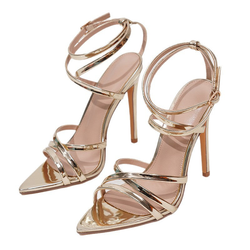 35-43 Large Size Women's Shoes High Heels Sandals Sexy Sandals Women Shoes Stiletto High Heels