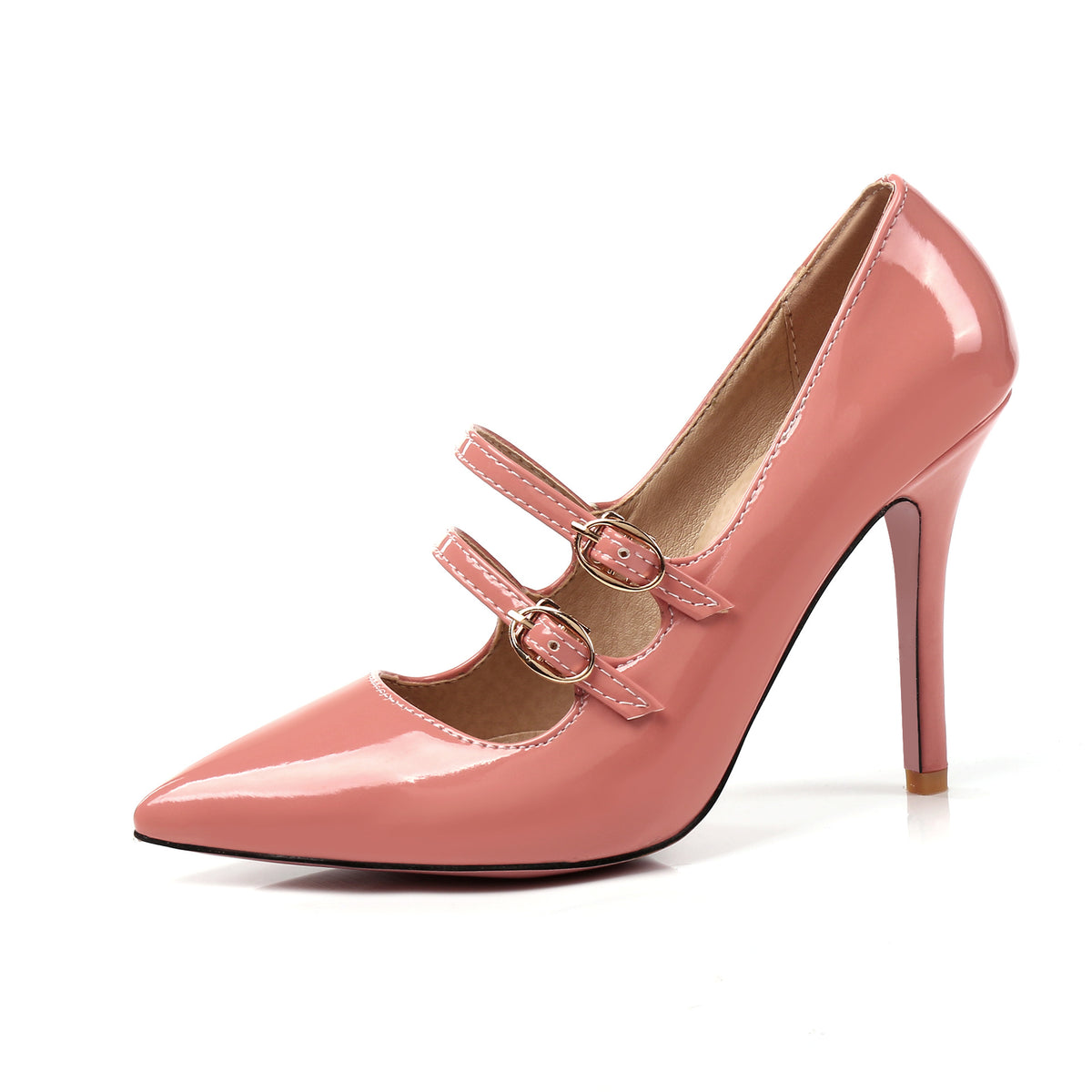 Fashion high heel shoes 2024 winter new oversized 30-47 size high heels shoes women's cross-border factory direct sales