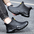 Spring and Autumn Fashion Men's Short Rain Boots, Sports Style Men's Waterproof Shoes, Rubber Shoes, Thickened and Widened Non-Slip Men's Foreign Trade Rain Boots