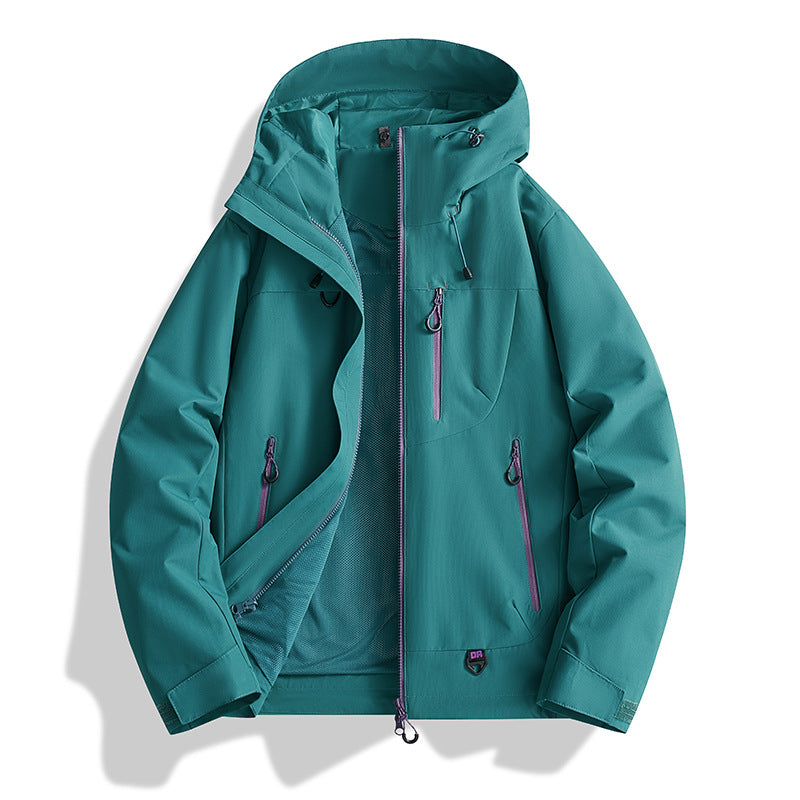 2025 New Style Jacket for Men and Women, Outdoor Three-In-One Windproof and Waterproof Detachable Two-Piece Jacket in Stock