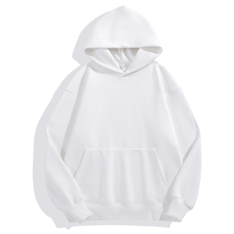 500g Imitation Cashmere Off-Shoulder Sweatshirt Custom Work Clothes Cultural Shirt Round Neck Hoodie Jacket with Logo Printed
