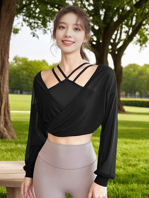 Sports Underwear Women's One-piece Cup Shockproof Yoga Clothing Vest Sexy Sling Sling Running Training Fashion Fitness Bra Summer