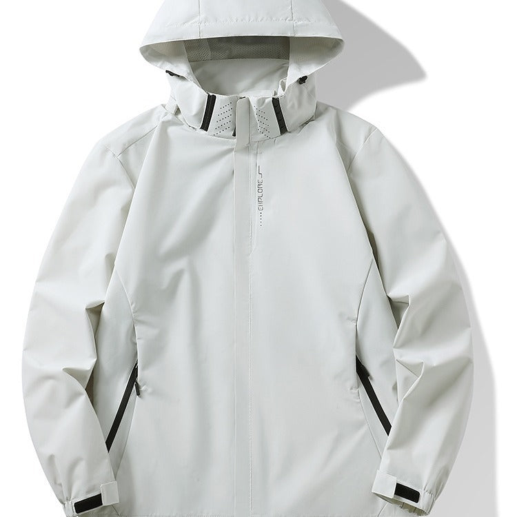 Jackets for Men and Women, Versatile Jackets for Couples, Windproof, Waterproof and Windproof, Removable Outdoor Mountaineering Jackets with Logo