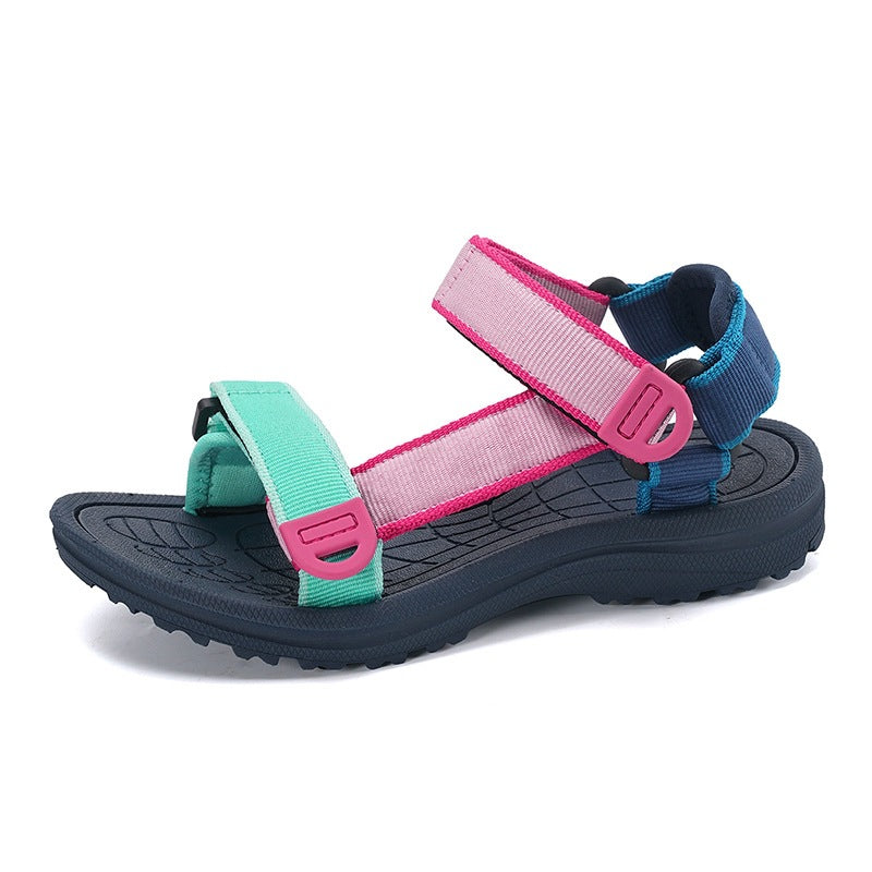 Children's Sandals for Boys and Girls in Summer New Style Comfortable Soft Sole Fashionable Breathable Outdoor Open-Toe Sports Beach Shoes