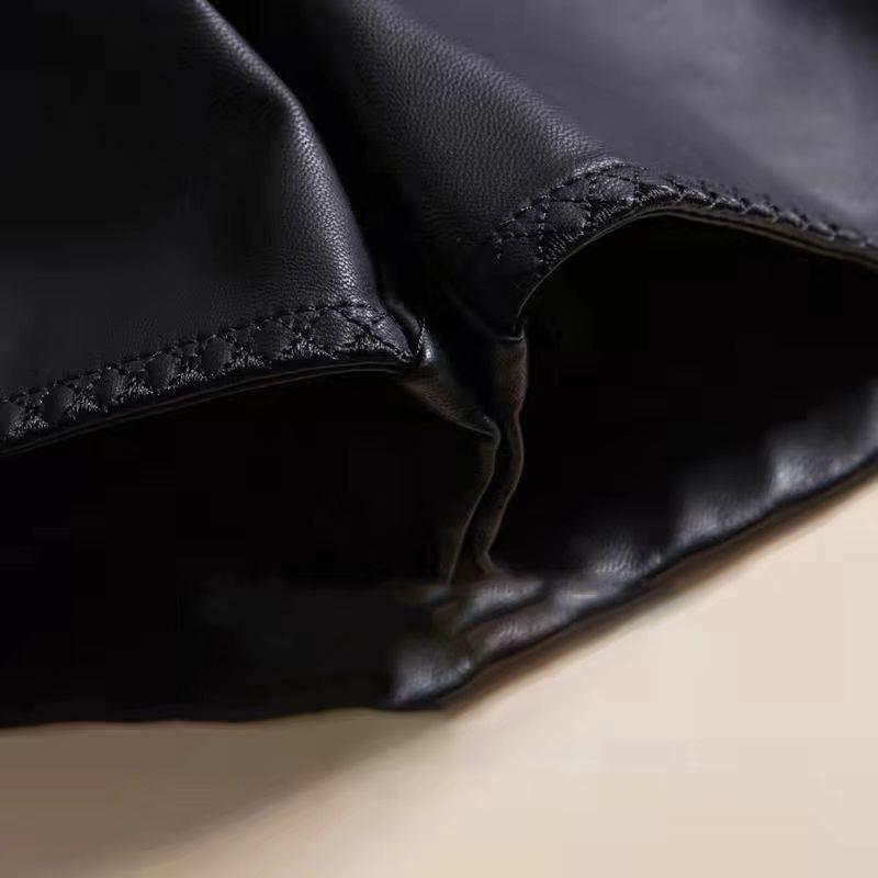 Leather Shorts for Women 2024 New Autumn and Winter High-waisted Slimming Look Black PU Leather Pants for Outer Wear with Boots