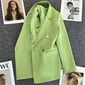Cross-border Popular Small Suit Commuter plus size Metal Buckle Suit Women Jacket Amazon Women Loose Casual Jacket