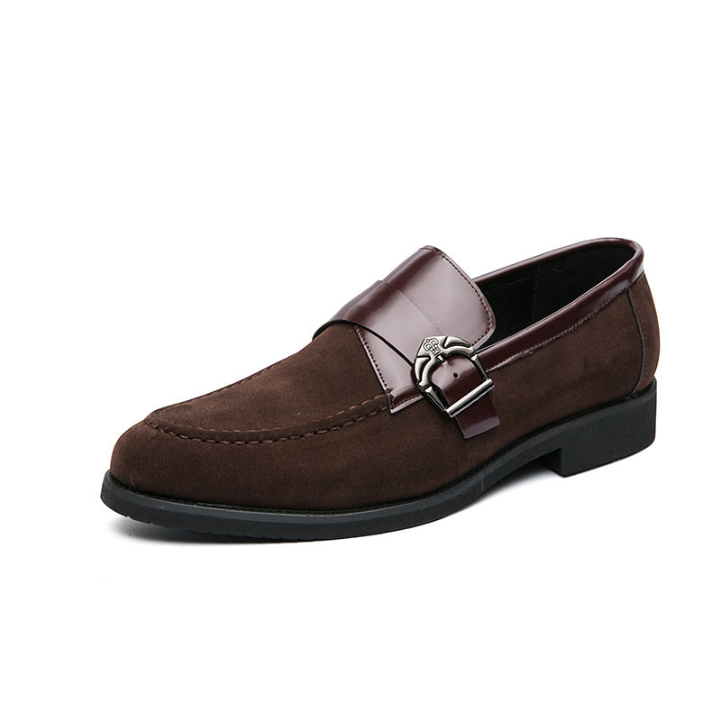Leather Export Large Size British Loafers Men's Size 45 Autum Youth Leather Shoes Breathable Slip-On Men's Shoe Merchant