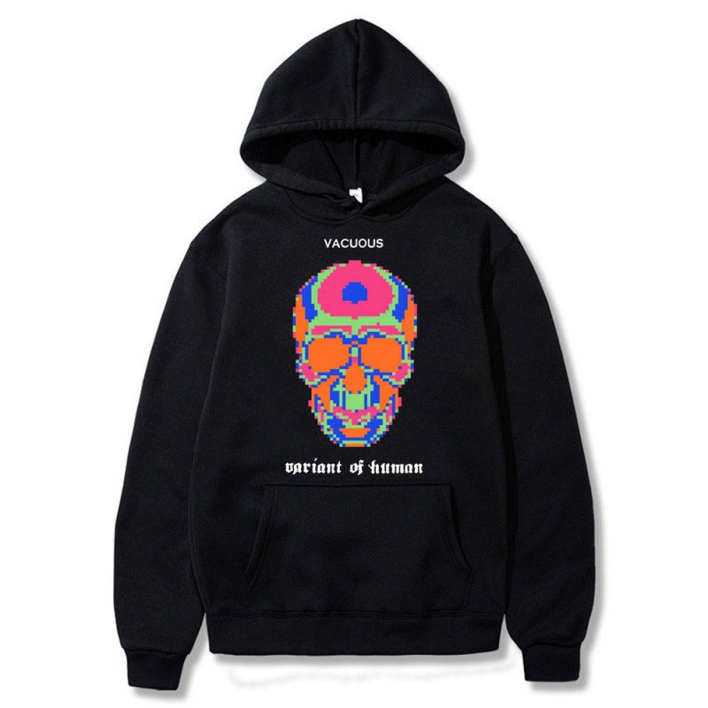 [Cross-border European Code] Skeleton Thermal Imaging Graphic Print Hoodie