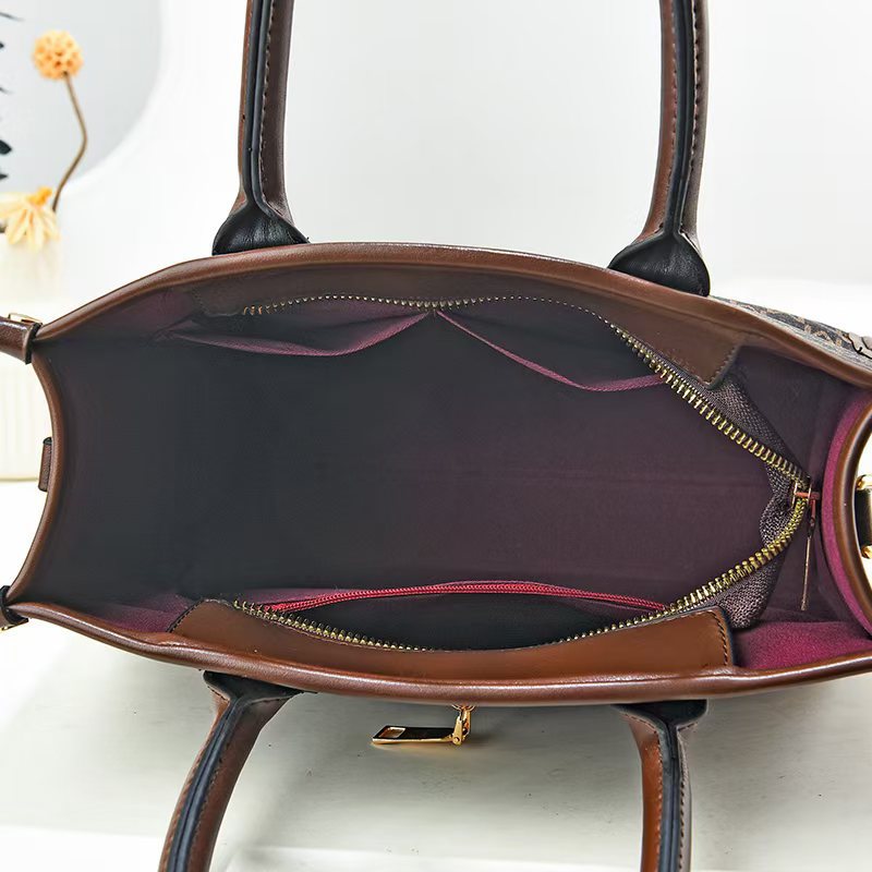 Women's Bag 2025 New Versatile Large-Capacity Handbag High-End Western Style Middle-Aged Mother Bag Women's Shoulder Crossbody Bag