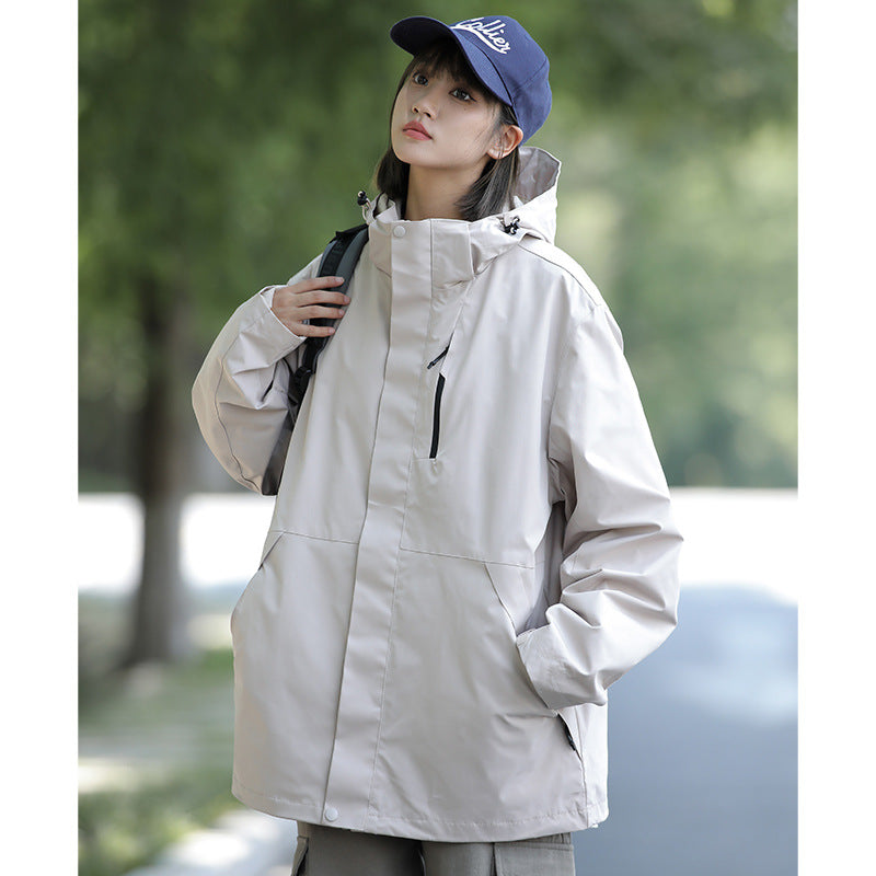 Jack Chuanyang Mountain Trendy Brand Outdoor Rush Jacket Couple's Jacket Men's and Women's Three-in-One Removable Windproof Waterproof Suit