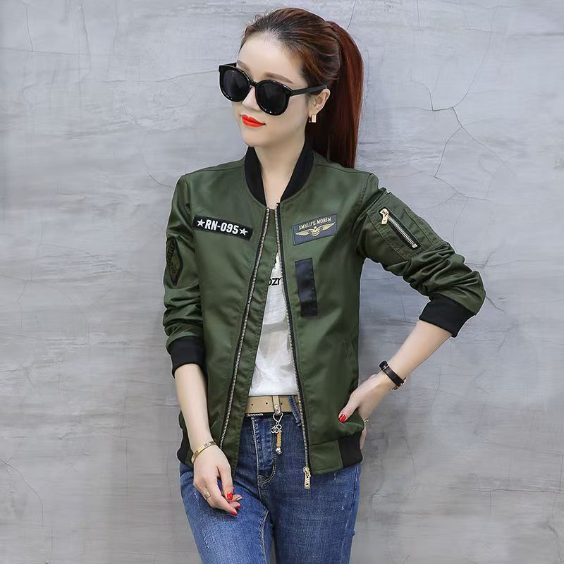New Couple Coat Men's Trendy Baseball Suit Coat Women's Spring and Autumn Thin Loose Bomber Jacket Coat Overalls