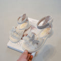 Girls Sandals 2025 Summer New Medium and Large Children's Roman Shoes Open Toe Fashion Bow Little Girls Princess Shoes Trendy